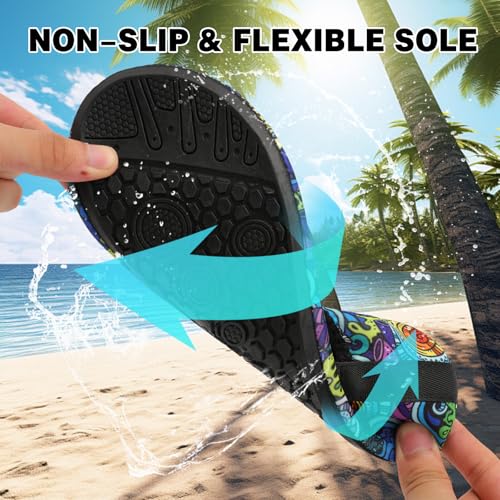 Aqua Socks Barefoot Water Shoes Quick-Dry Swim Shoes4