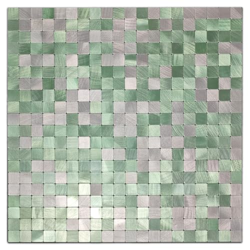 Azulejos autoadhesivos térmicos e impermeables: renueve su baño con mosaico verde 4
