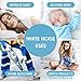 White Noise Machine - MOICO Sleep Sound Machines for Baby Adults, 30 Natural Sounds, 35 Volume Settings, Timer & Memory Function, USB Cable/Plug Included, Great for Home Travel Office Privacy (White)