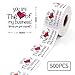 Littlefa Thanks for Your Support Stickers,Cute You are The Heart of My Business Stickers,Mail Packing Sticker for Small Business 500 PC