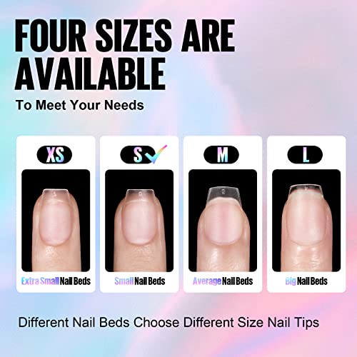 Tomicca Extra Short Coffin Nail Tips, S Size Soft Gel Nail Tips, 100Pcs Double-Sided Matte Fake Nails For Nails Extension, Full Cover Nail Tips For Nail Salon #TOP4