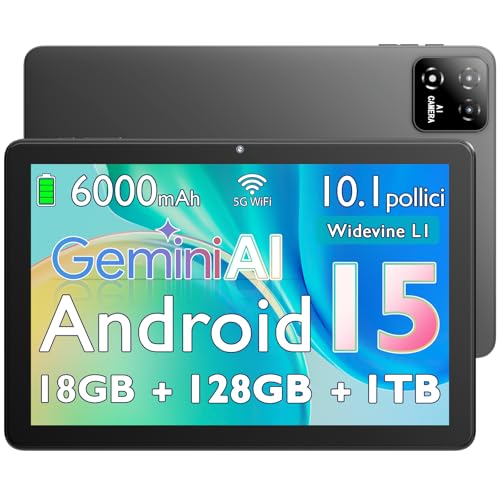 🚀【Potenti Prestazioni e Grande Storage】Dotato di processore UNISOC T310 e 18 GB di RAM, questo tablet garantisce un multitasking fluido e lanci rapidi di applicazioni. Migliaia di foto, video e app possono essere memorizzate con la grande memoria interna da 128 GB. Espandirlo fino a 1 TB con una scheda microSD può fornire spazio di archiviazione praticamente illimitato per l'intera libreria digitale, inclusi tutti i tuoi file, giochi e media.