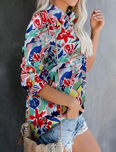 Image of Magritta Long Sleeve Shirts for Women Fashion Button Down Blouse Tops