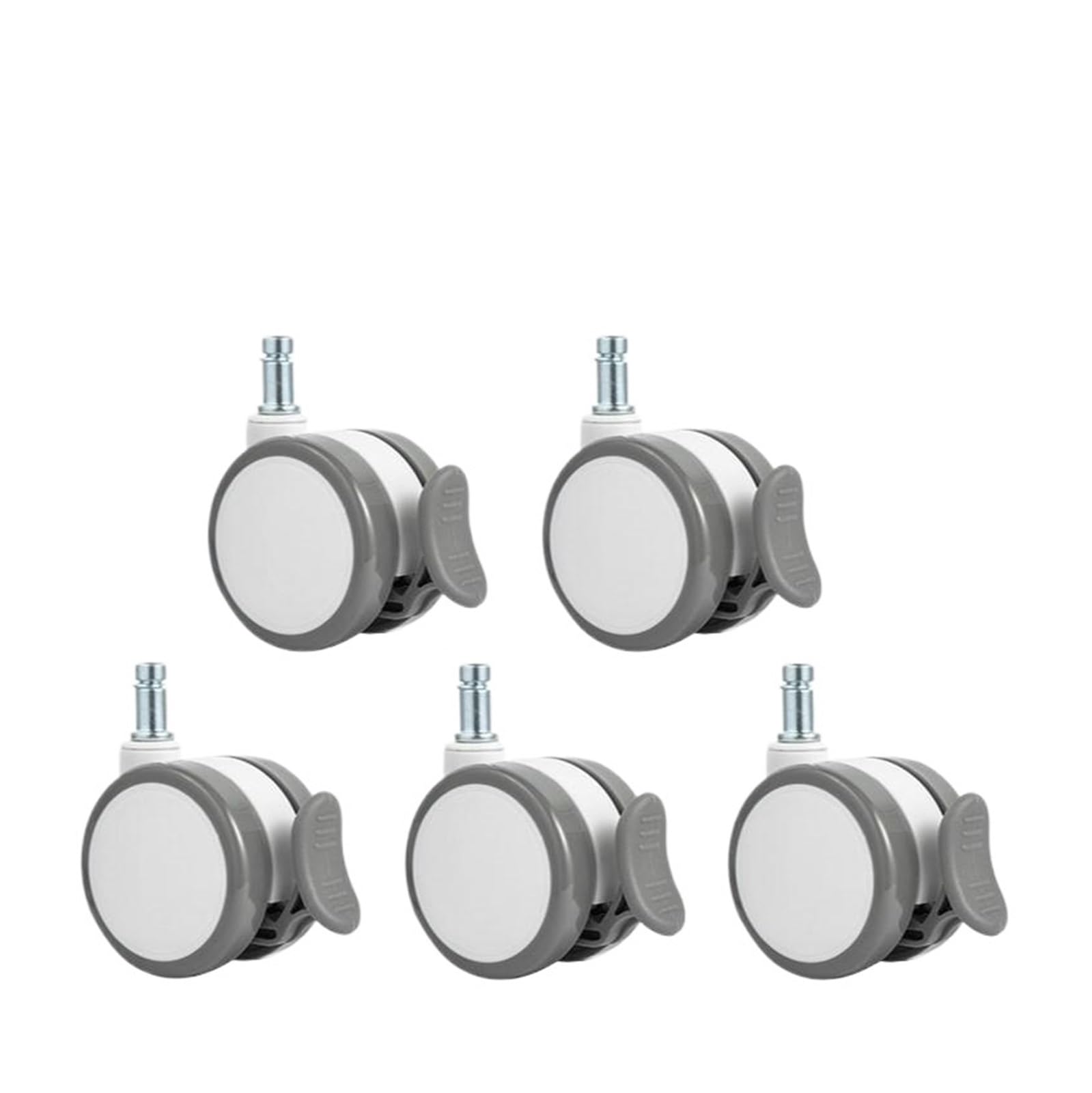 MXXDMOPD 5 Pieces/lot 2. inch Chair Wheel Caster circlip or Screw Universal Pulley Accessories with Brake(Circlip Brake)