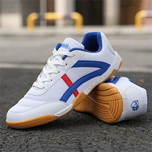 ZHENSI Chaussures De Tennis De Table pour Hommes Sneaker D'intérieur Chaussures De Ping-Pong Légère À Fond Souple,Bleu,44 EU – vue 3