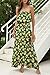 ZMPSIISA Women's Summer Off The Shoulder Maxi Dress Ruffle Strapless Blue White Porcelain Boho Casual Loose Long Dress(A-Sunflower Navy,X-Small)