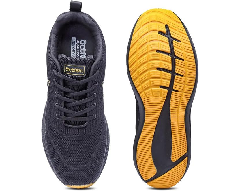 Image of Action | Athleo | ATG-496 | Men's | Lace-Up | Running | Shoes | Comfortable | Lightweight | Breathable | Durable | Sports | Shoes