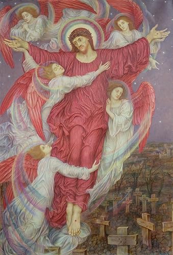 Lienzo de La Cruz Roja de Evelyn De Morgan, cuadro de 60x90cm ideal para decorar tu salón