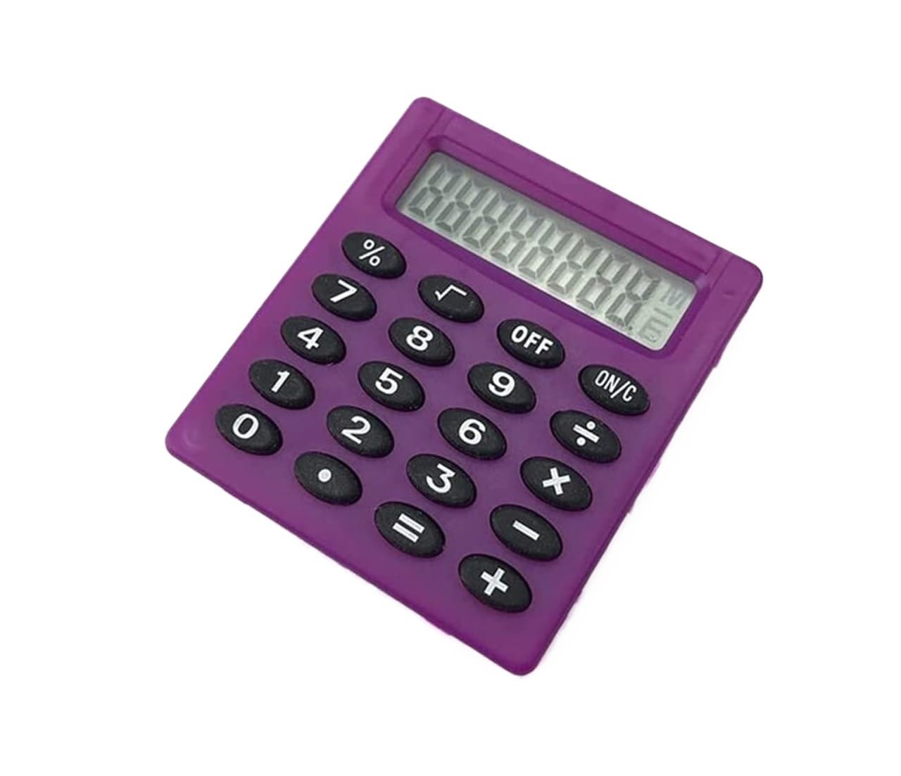 Kalkulatory Kalkulator, 2szt. Kalkulatory Elektroniczny Kalkulator Biurkowy Wyświetlacz LCD Biurowy Lekki Kalkulator Przybory Szkolne(Purple)