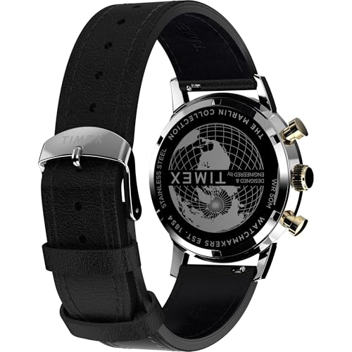 Image of TIMEX Marlin Black Round Dial Analog Men Watch - TWEG26715