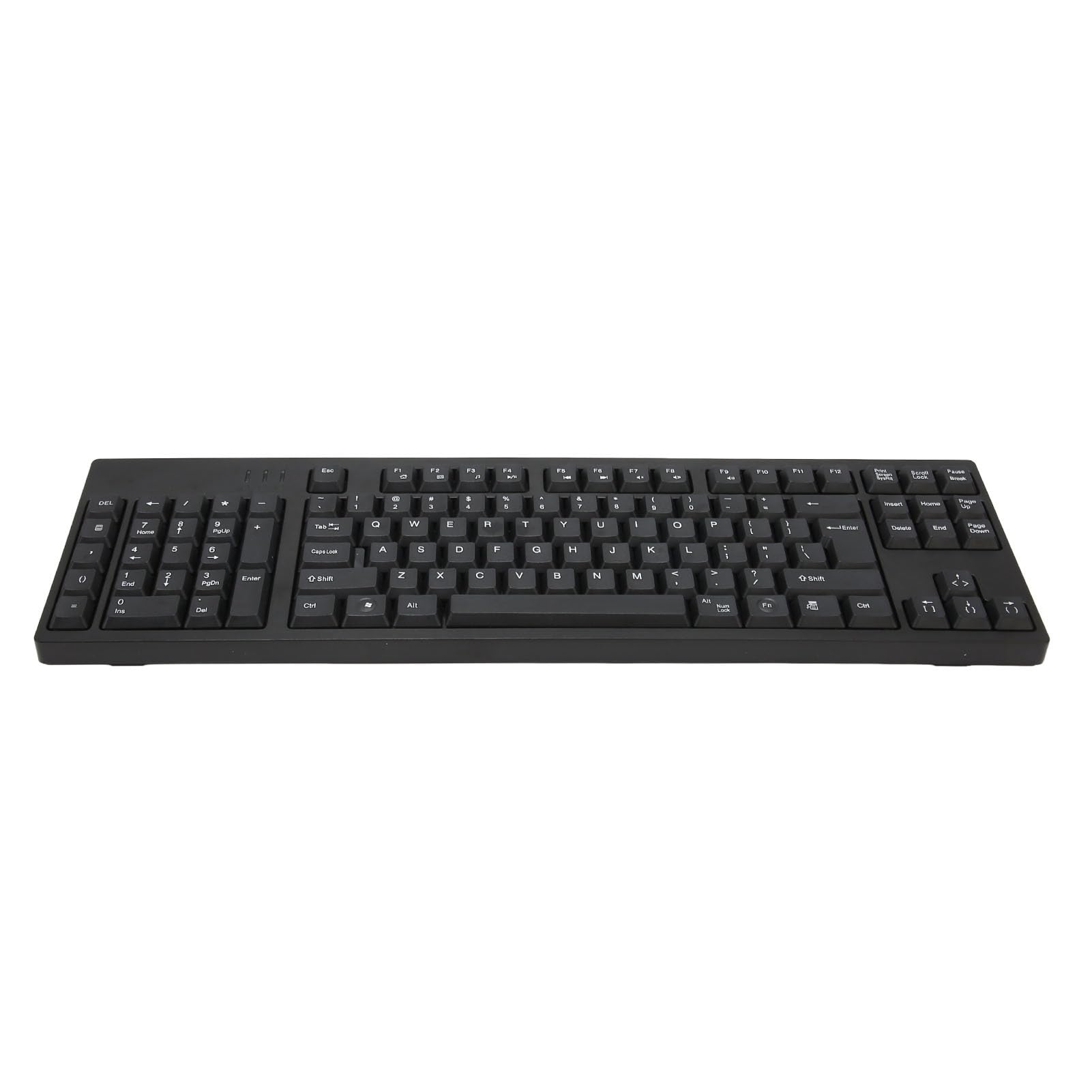Teclado de Oficina para Zurdos, 109 Teclas, Micro USB Plug and Play para Contabilidad Empresarial, Material ABS