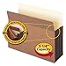 Smead 5 1/4 inch Exp Pocket w/Tyvek, Straight, Letter, Manila/Redrope, 10/Box