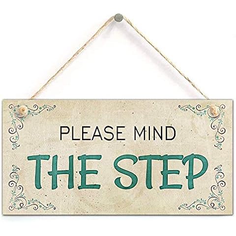 kaishihui Steps Warning Notice Sign-Please Mind The Step (5 "X 10") Cover
