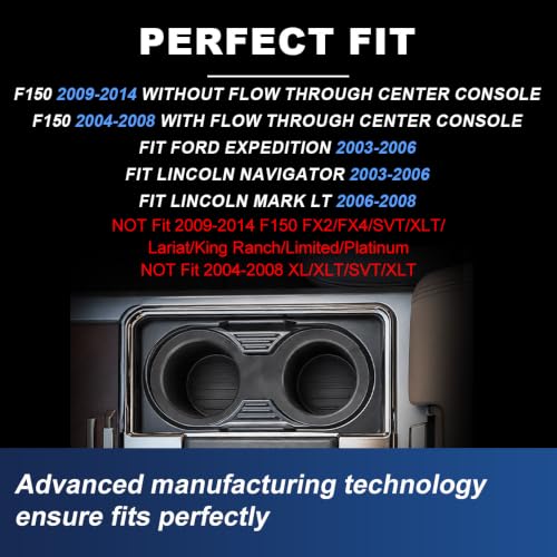 Portavasos Insert Compatible Ford F150 2004-2008 miniatura 2