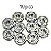 Skateboard Bearings 608 ABEC-7 Double Shielded 10PCS Replacement for Skateboard, Scooter, Machinery and Electric Tools