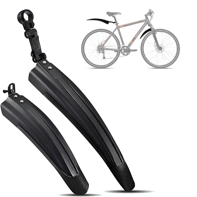 2 Piezas Guardabarros Bicicleta para Trek Domane, Ciclismo MTB de Montaña, Accesorios Bicicleta Carretera, Delantero y Trasero de Plástico ABS,B