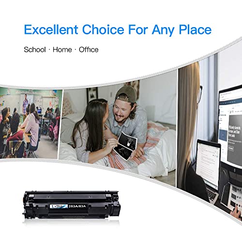 LxTek Compatible Toner Cartridge Replacement for HP 83A Toner Cartridges Compatible with Laserjet Pro MFP M125nw M201dw M225dw M201n M125a M127fn M127fw, 4 Black CF283A