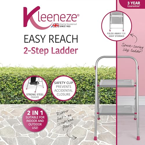 Marchepied Robuste Pliable Kleeneze 2 Marches pour Atteindre les Placards