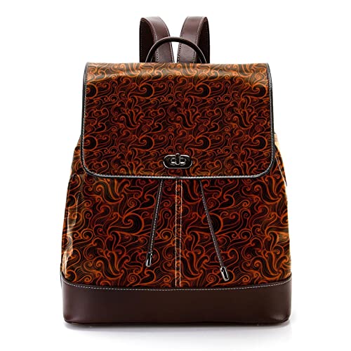 Mini sac à dos en similicuir premium aux détails de fleurs et palmiers exotiques