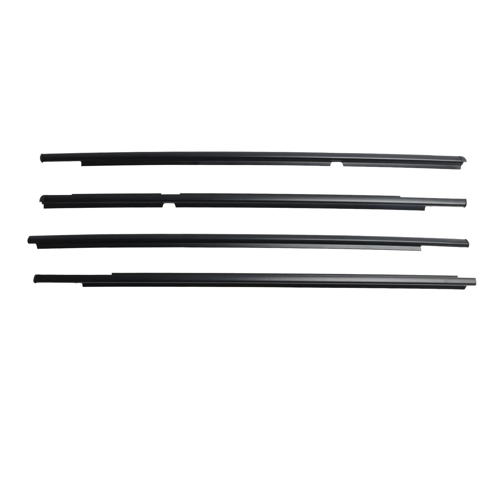 Car Edge Fit for Yaris Vitz 2005-2010 4pcs Outer Door Glass Weatherstrip Moulding