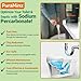 PuraMinz Sodium Percarbonate, 99.9% Pure Oxygen Bleach Powder, Stain Remover, Whitener, Non-Chlorine Detergent Booster, Fragrance Free Dishwasher Cleaner and Deodorizer, 5 lbs (80 oz), Pack of 1