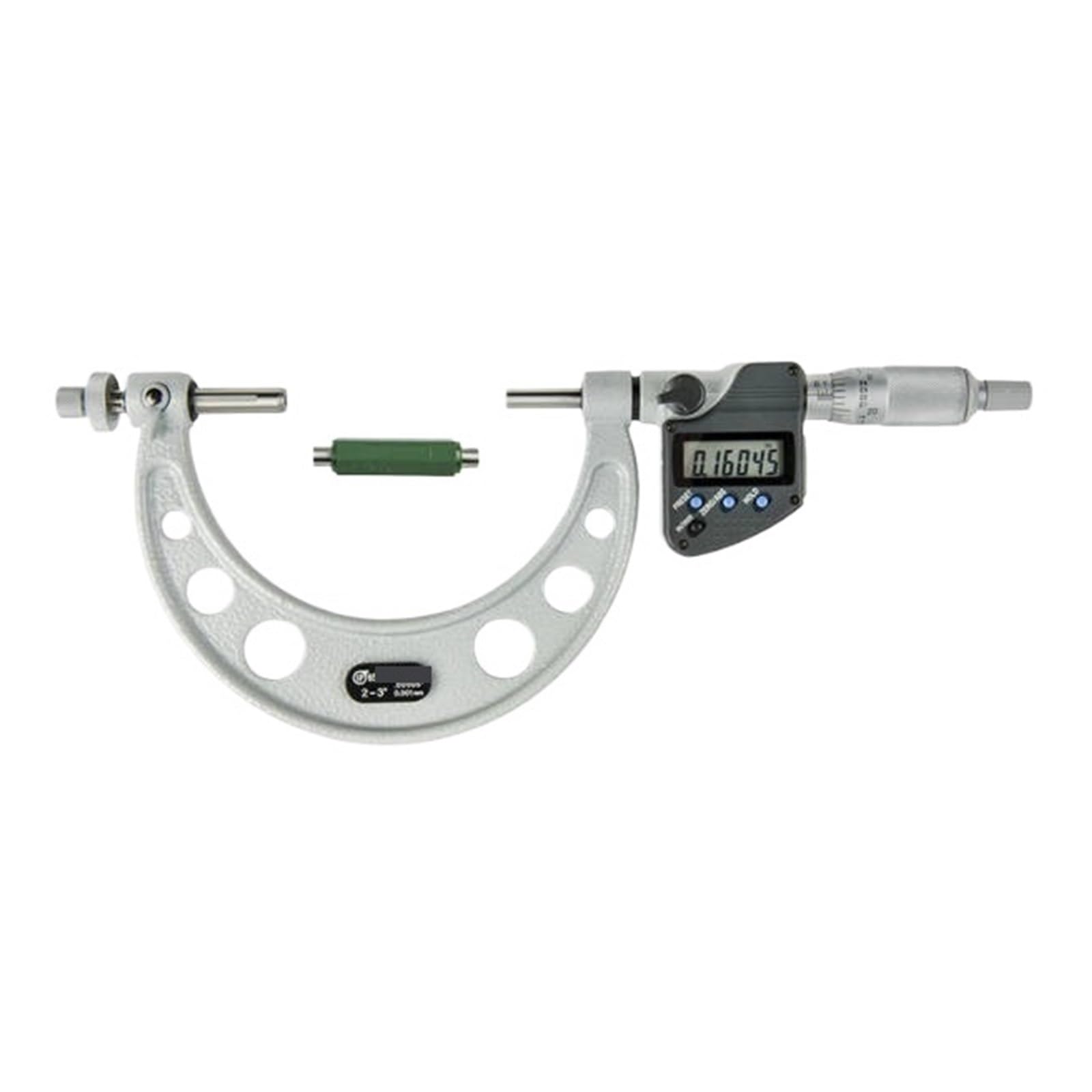 AWWVRLMM Gear Outside Micrometer 324-353-30 2-3" Caliper Type with Carbide Tips Machinist Tool for Metalworking