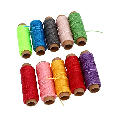 Hilo encerado 10 piezas 50m 10 colores para coser miniatura 2