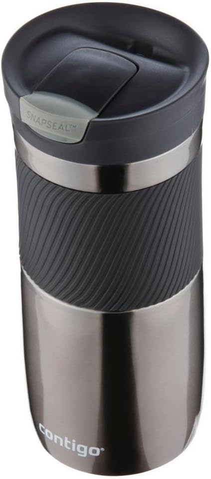 Miniatura 3 de Contigo Byron Snapseal - Taza de viaje de acero inoxidable, termo al vacío, vaso a prueba de fugas, taza de café con tapa fácil de limpiar sin BPA,