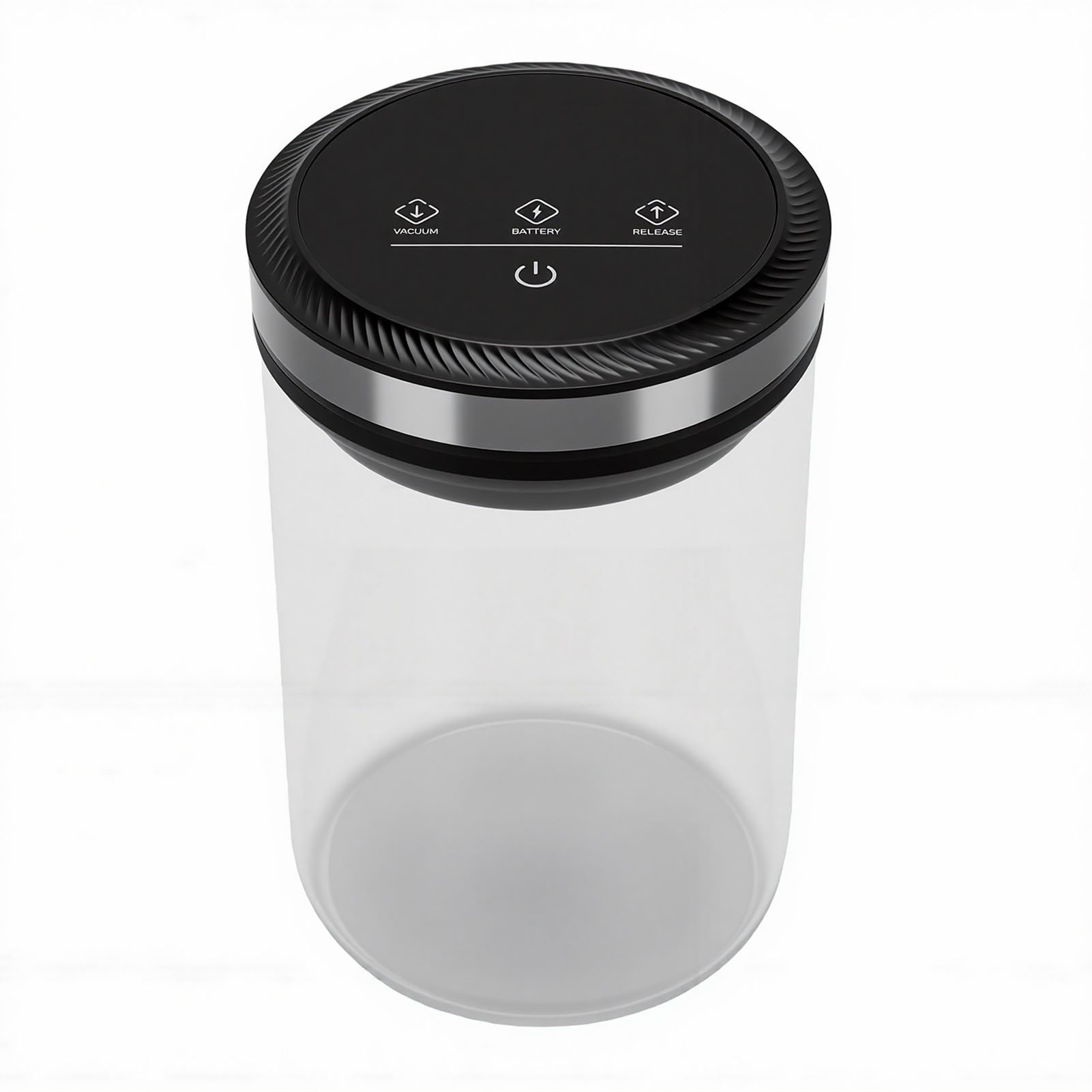 Fdit Automatischer Kaffee-Vakuumbehälter mit Digitalem Display und Luftdichtem Deckel Zur Frischhaltung von Kaffeebohnen und Trockenwaren