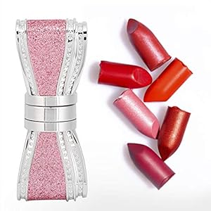 5pcs Tubo de lápiz labial vacío DIY Tubos de bálsamo labial recargables Contenedor de brillo de labios Arco lindo Tubo…