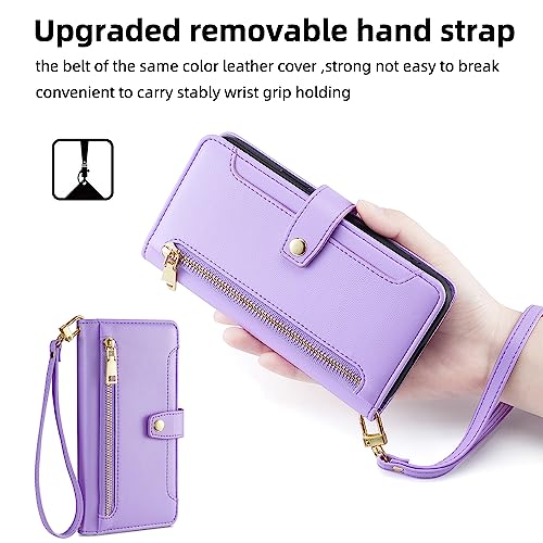 Housse en cuir synthétique Google Pixel 10 Pro pochette zippée style élégant