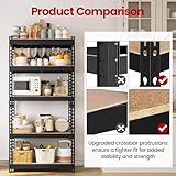 Yaheetech Shelving Unit Metal Shed Storage Shelves Boltless Heavy Duty 5 Tier Garage Shelving Units for Shed/Workshop/Office, 150x70x30cm, Black - Image 6