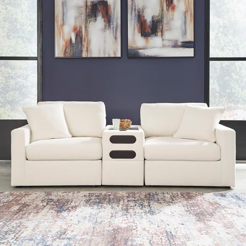 Image of Signature Design by Ashley Small Sectional Sofa with Audio Console