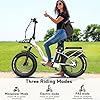 Fafrees F20 Max Folding Electric Bike, 1080 WATTHOURS Battery, 100KM Range Ebike for Adults, 20x4.0 INCHES Fat Tyres (Gray) #4