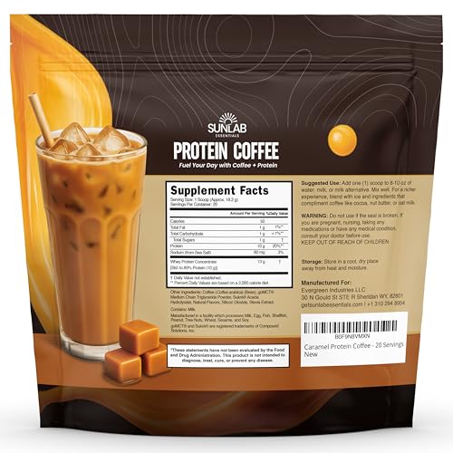 SunLab Caramel Protein Coffee