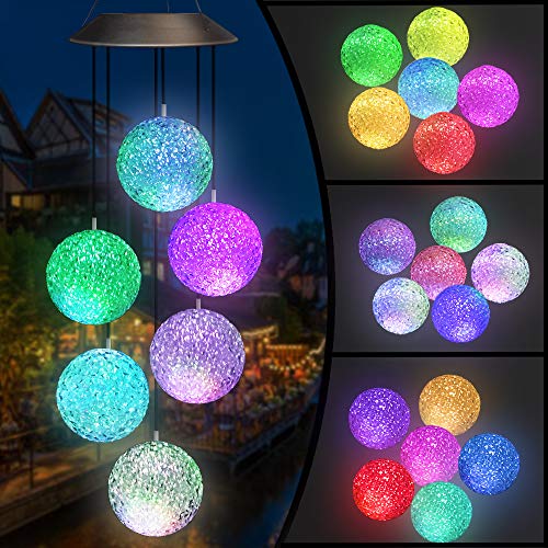 Product Image of the Solar Wind Chimes Color-Changing Ball Wind Chimes, Garden Decorations That Mom Likes, Gifts for Mom, Gifts for Grandma, Gifts for Neighbors, Gifts for Women Birthday Unique