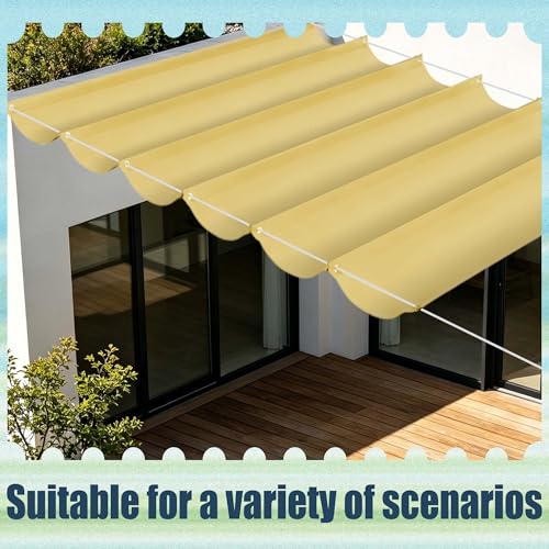 Voile d'ombrage imperméable 450 x 320 cm rétractable pour patio