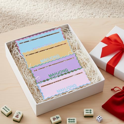 Cartas guía Mahjong para principiantes 4 piezas miniatura 4