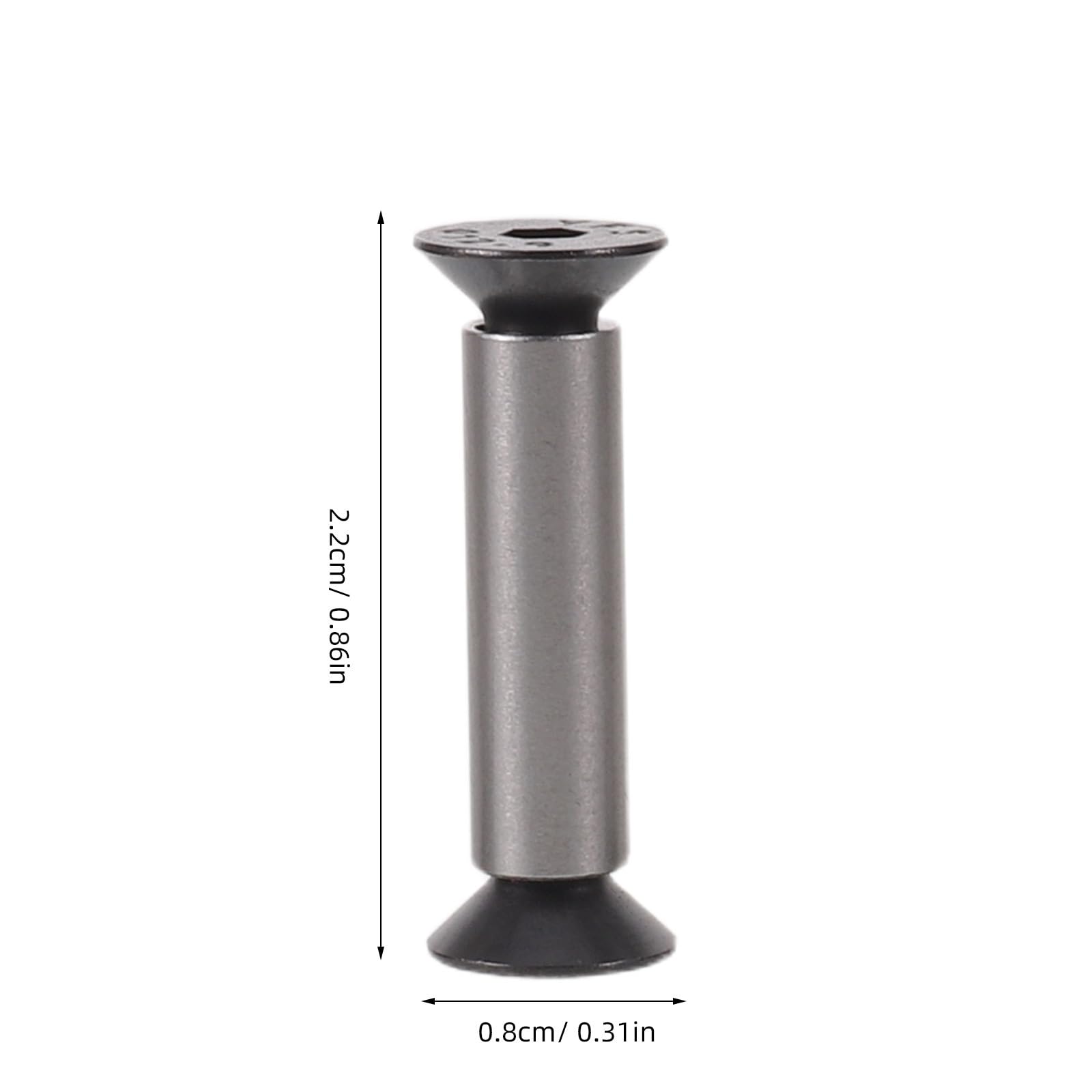 6 tornillos para mango de cuchillo - Tornillos hexagonales para mango de cuchillo de chef para fijación de la hoja - Remaches M4 de acero inoxidable para reparación de herramientas de