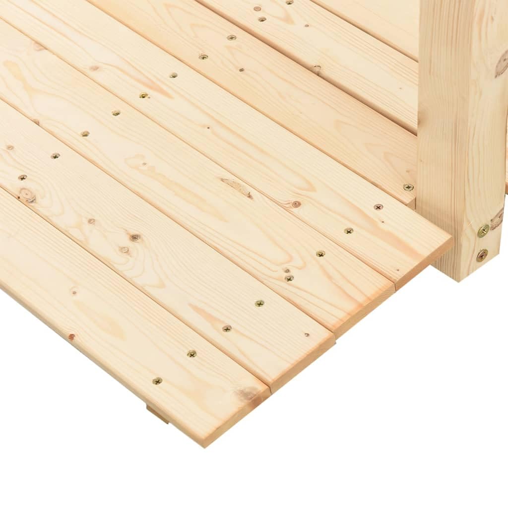 Generico Ponte Giardino Ringhiere 150x67x56cm Legno Massello Abete Rosso,Prato e Giardino,Vita all'aperto,Strutture da Esterno,Ponti da giardino-363359