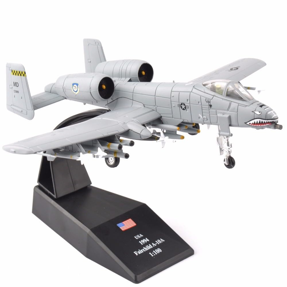 Airmodels Mixed Fairchild A-10 Thunderbolt Ii Diecast Aircraft Model 1/100 Scale Plane Toy Collectable Gift