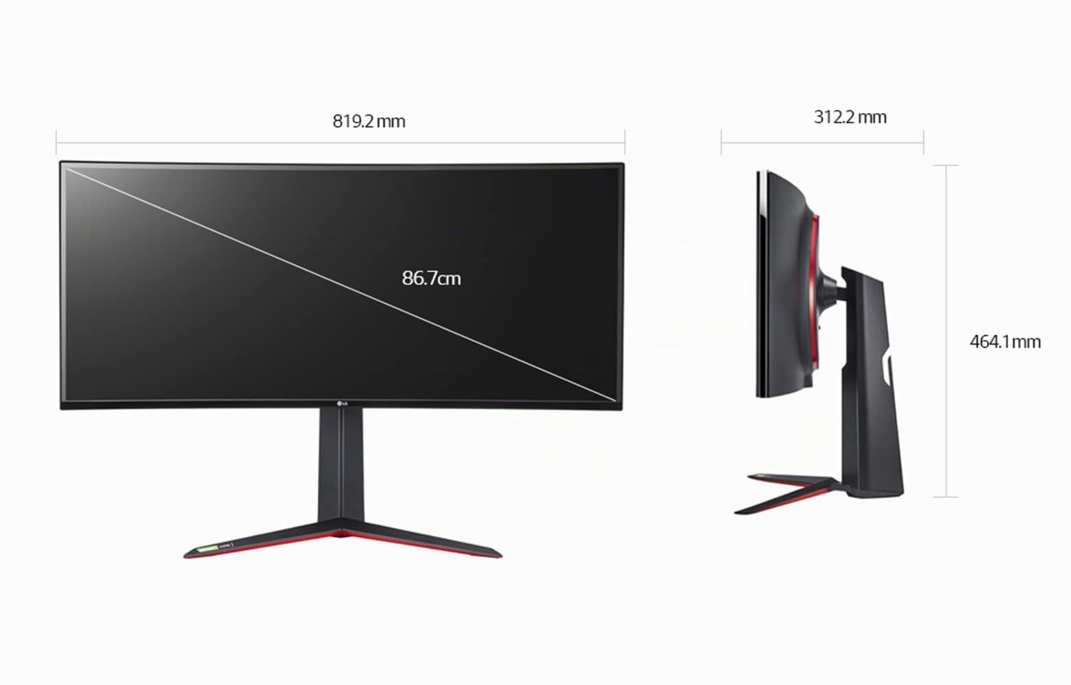 LG Ultragear 34GN850-B 34" Moniteur Gaming - QHD 21/9e Incurvé 3440x1440, Nano IPS 1ms GtG 144Hz (160Hz overclock), HDR 400, DCI-P3 98% (Compatible NVIDIA Gsync, AMD FreeSync Premium)