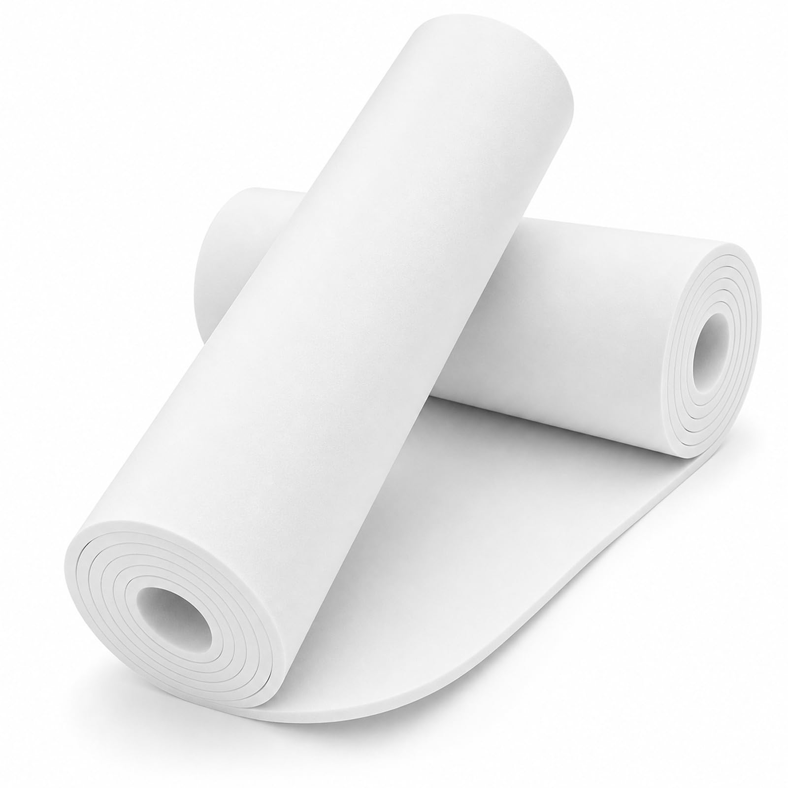 STARVAST Lot de 2 rouleaux de 3 m en mousse EVA - Plaque en mousse EVA de 2 mm - Planche de bricolage blanche pour art et artisanat, costumes de cosplay et protection murale - Mousse malléable pour le
