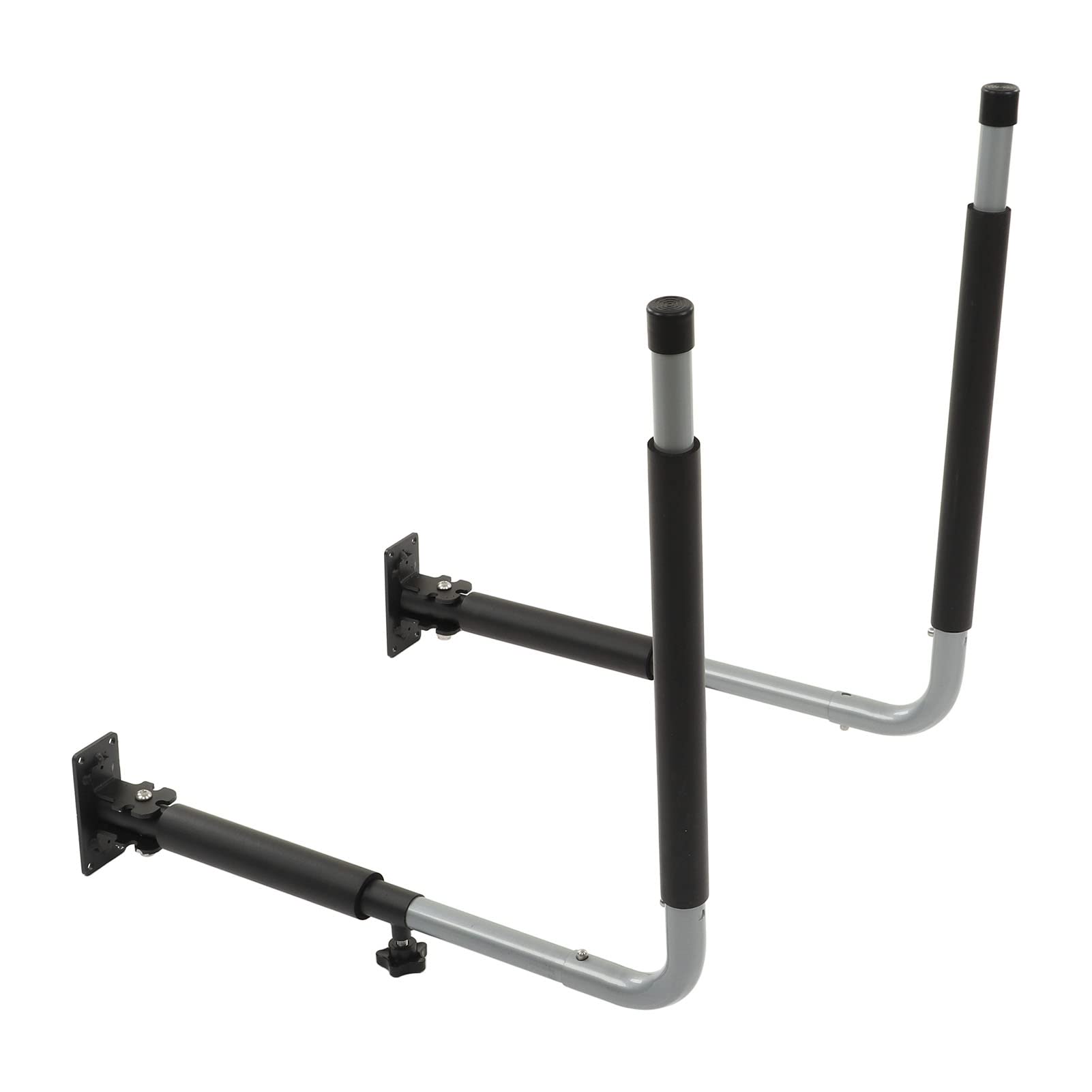 Jeanoko Bastidores de Almacenamiento para Kayak de Alta Resistencia con Protección de Espuma EVA para Uso en Interiores y Exteriores, Colgador de Montaje en Pared de Aleación de Aluminio para 2 Kayaks