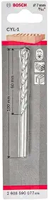 Bosch Broca CYL-1 para concreto Ø7 x 60 x 100 mm