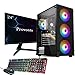 Price comparison product image Provonto 12 Core Mid-Range Gaming PC Bundle [Intel Xeon E5-2650 v4, AMD Radeon RX 580, 16GB RAM, 512 GB SSD + 24" Monitor + Mouse + Keyboard] Complete Desktop Computer with Screen