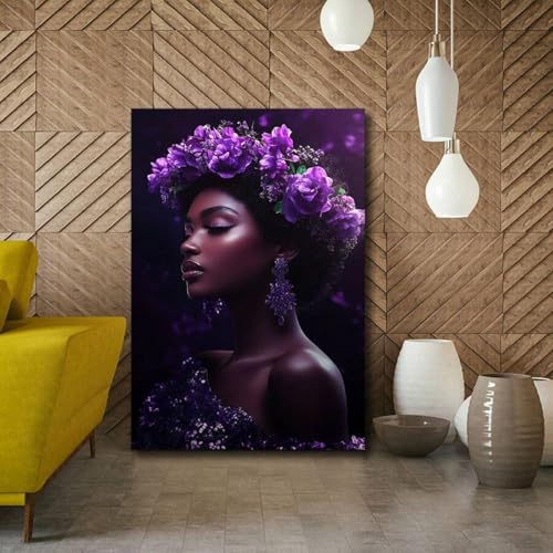 Impression sur toile africaine de qualité supérieure 50 x 70 cm - 4