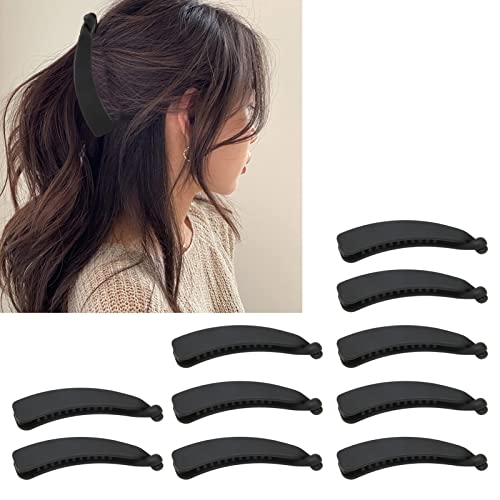Black Banana Hair Clip 10PCS miniatura 7