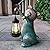 JOYBEE Garden Statues Cat with Solar Lantern Outdoor Decor-Cat Solar Figurines Lights Decorations for Patio Yard Lawn Ornaments-Gifts for Birthday Easter Housewarming