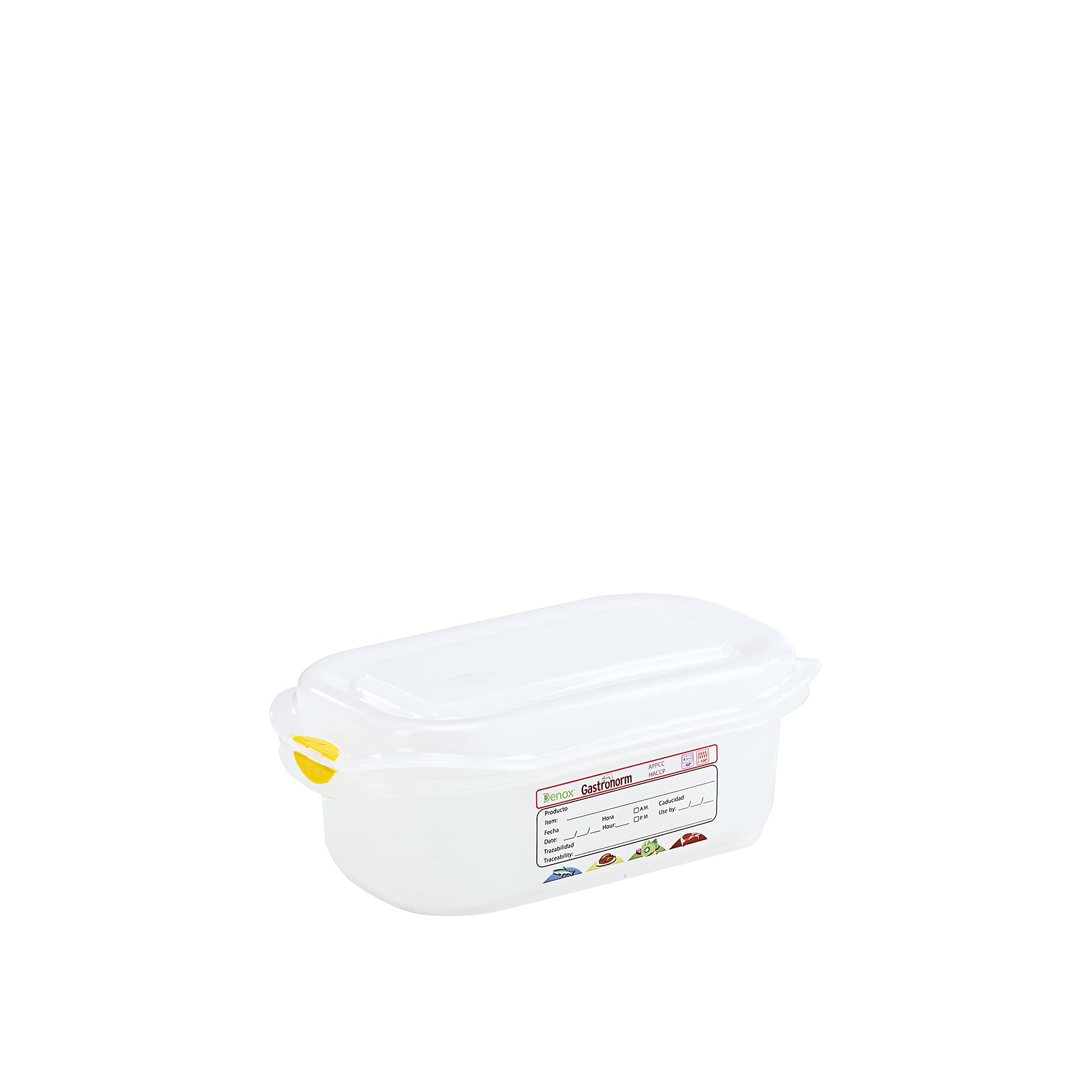Genware 12340 GN Lot de 6 boîtes de conservation 1/9 65 mm de profondeur 0,6 l